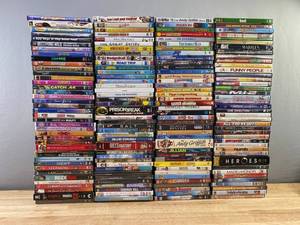 160 DVD Movie Collection - American Beauty, Lord of the Rings, National Treasure, Salt, Criminal Minds, Big Daddy, Finding Neverland, Road Trip, Funny People, Stand By Me, Ted, Dodgeball, Spider-Man 2 C