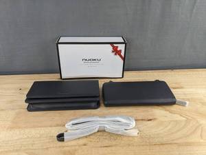 NUOKU Crossbody Bag and Cell Phone RFID Wallet, 2 Straps, Grey - Brand New