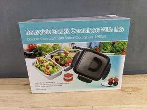 Reusable Snack Containers With Lids 1850 mL - Brand New