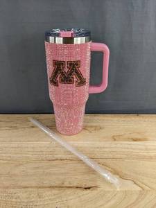 Minnesota Gophers Pink Bling Game Day Tumbler 40oz - Brand New