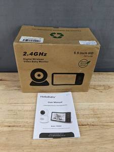 HelloBaby HB6081 2.4GHz Video Baby Monitor 5.5 HD TFT LCD - Brand New