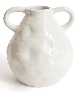 Liffy Ceramic Vase for Flowers White 6.3 - Brand New