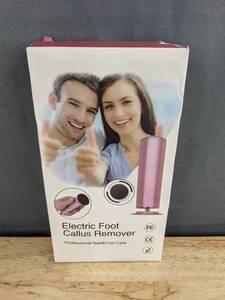 Electric Foot Callus Remover, Red - Brand New