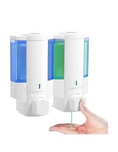 CIBSS 2-Chamber Wall-Mount Shampoo & Conditioner Dispenser - Brand New