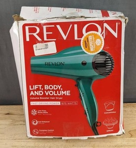 Revlon Volume Booster Green Hair Dryer, 2 Speed 1875W - Brand New