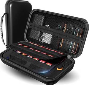 MOCADIA Nintendo Switch 2 Carrying Case, 24 Game Slot Shoulder Bag, Black - Brand New