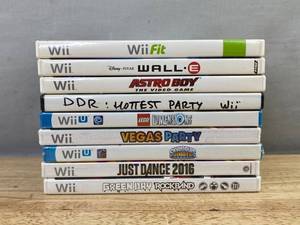 9 Nintendo Wii Video Games - Fit, Astro Boy, Lego Dimensions, Vegas Party, Etc. C