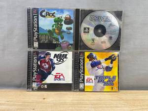 4 PlayStation Games - Croc, Driver, NHL 98 & Triple Play 2000 C