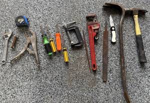 Assorted Hand Tools Mixed Lot, 15 Total S