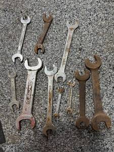 Mixed Lot of 10 Open-End Wrenches S
