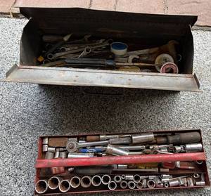 Powr-Kraft Tool Box With Mixed Hand Tools & Sockets S
