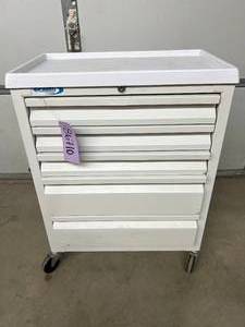 MSRP $3,500 Lakeside 3805MAW Homed 5 Drawer Medical Cart, Locking Drawer System wKeys, Rolling Hospital Supply &amp Procedure Cart, WORKS GREAT