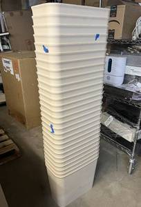 MSRP $1500 Lot 20 Mar-Bal Fire-Resistant WastebasketsTrash Bins, Heavy Duty Commercial Plastic Recycling &amp Waste Containers, Durable Self-Extinguishing Style OfficeMedicalIndustrial Trash Receptacles For Hospital, Clinic, School &amp Facility Use