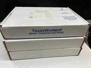 MSRP $450 LOT OF 3 NEW COOPERSURGICAL TRANSWARMER INFANT TRANSPORT MATTRESSES, HELPS MAINTAIN NEWBORN BODY TEMPERATURE, EXP 042026