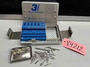 MSRP $8,000 Implant Innovations 3i UniSystem Dental Implant Surgical System, Includes Drills, Drivers, Taps, Ratchet Wrench &amp Sterilization Tray