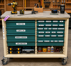 MSRP $8,500  Herman Miller Healthcare Modular Drawer Storage Cart, Double-Wide Rolling Supply Cabinet w9 Drawers for Clinics Craft Studios Fish Houses Tool Storage