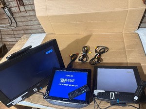 LG & Sharp LCD TVs w Remotes, Cables & Mounting Hardware  Tested