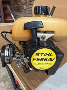 In working order - STIHL FS 65 AV Electronic Brush Cutter – Bicycle Handle – Harness Included