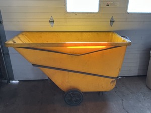 Heavy-Duty Poly Utility Cart  Tilt Truck