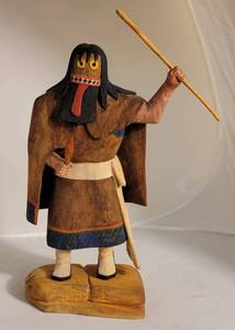 Hopi Ogre Woman Kachina Doll by Artist Elliott Selestewa