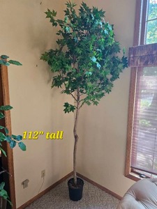 Extra Tall Faux Maple Tree, 112 Inches