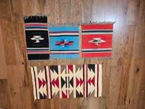 Southwestern Style Woven Accent Rug Group