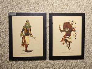 Native American Artist Portfolio Print Pair