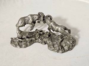Limited Edition Pewter Bighorn Sheep Sculpture
