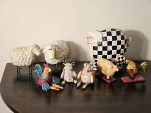Whimsical Farm Animal Figurine Collection
