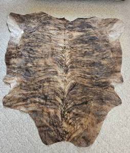 Large Brindle Cowhide Area Rug