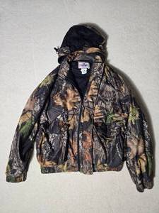 Mossy Oak Break Up Outer Crest Camo Hunting Jacket Size Large