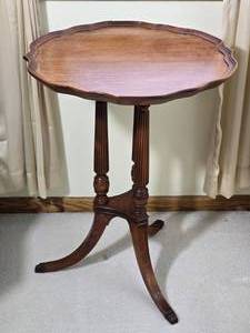 Mahogany Tray Top Occasional Table - A