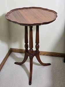 Mahogany Tray Top Occasional Table - B