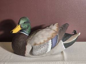 The Hadley Collection Mallard Drake Hand Painted Decorative Duck Decoy