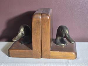 Duck Head Bookend Pair