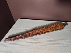 Exotic Gator Tail Leather Gun Strap