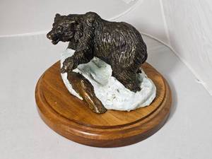 SIGNED Artist Proof Shoop Bronze Bear Sculpture