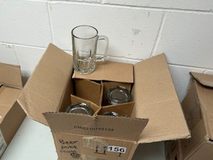 2  cases of new beer mugs (20 oz)