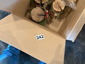 box of Northwoods table center pieces