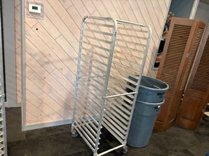 Narrow sheetpan cart