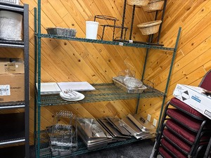 shelving unit, not contents