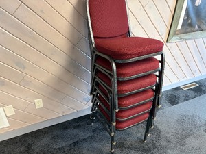 6 banquet chairs, very good condition
