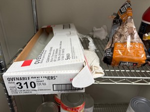all contents of shelves