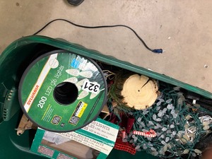Assortment of Christmas decorations