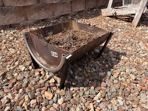 Half keg barrel planterfirepit