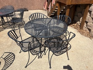 4 top round patio table
