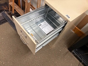 Two drawer file cabinet
