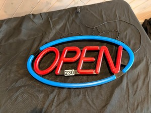 Neon open sign