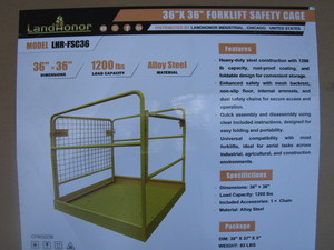 LandHonor Forklift Safety Cage 36x36