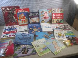 (BR3) Assorted Books and Paper Clip...